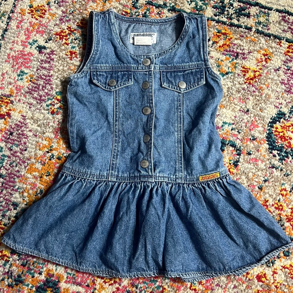 Vintage Jordache Denim‎ 100% Cotton Jean Dress